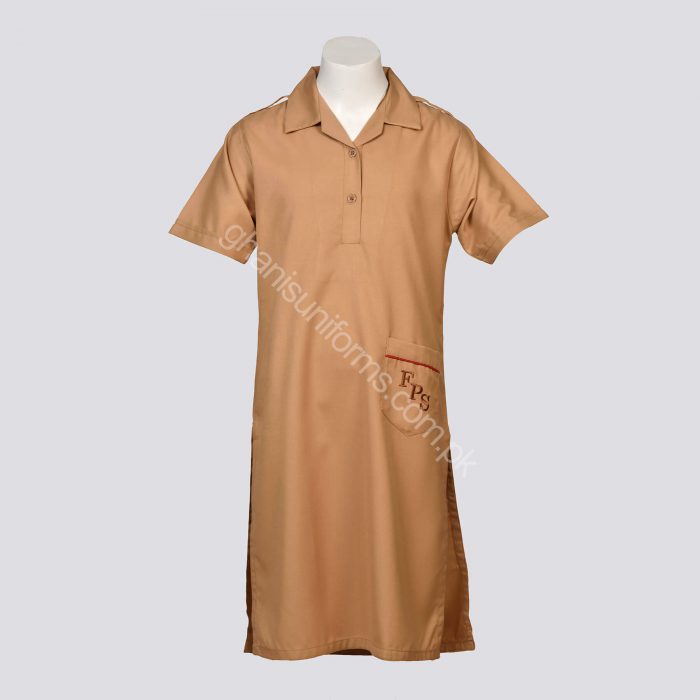 FPS Shirt Girls Half Sleeves Chalk (Grade 3 to Grade 5) - Image 1