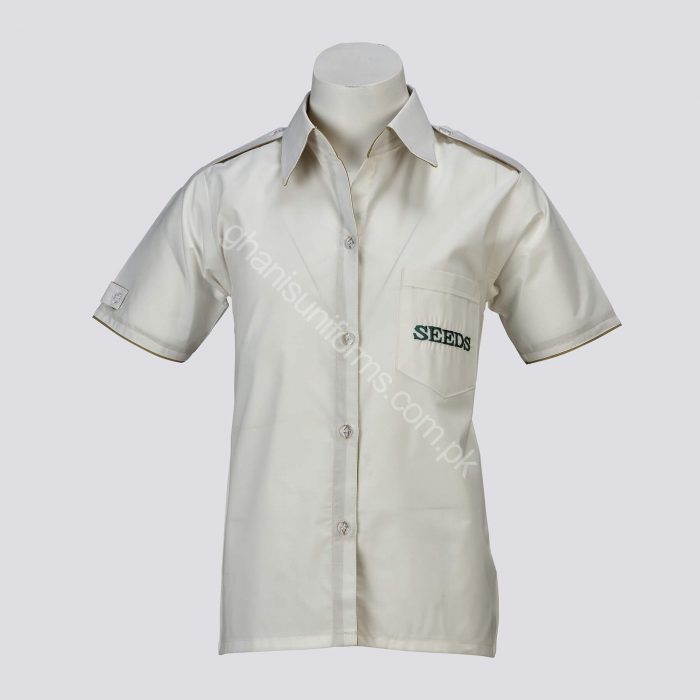 SEEDS SCHOOL GIRLS BLOUSE Seeds School Shirt Blouse Girls Half Sleeves - Image 1