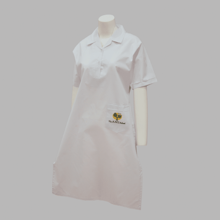AMI School Shirt Girls Half Sleeves Chalk - Image 1