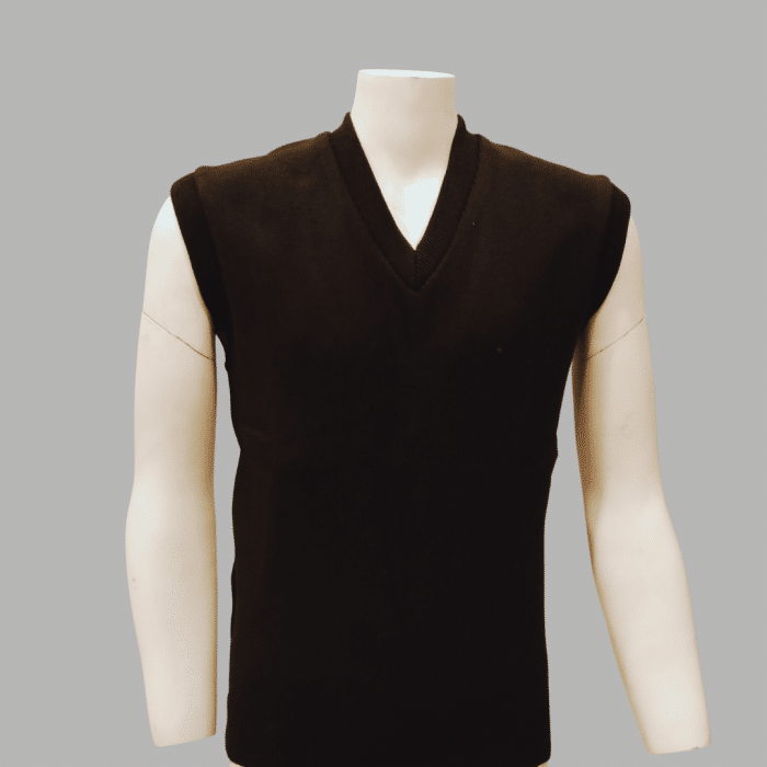 Black Sleeveless Sweater - Image 1