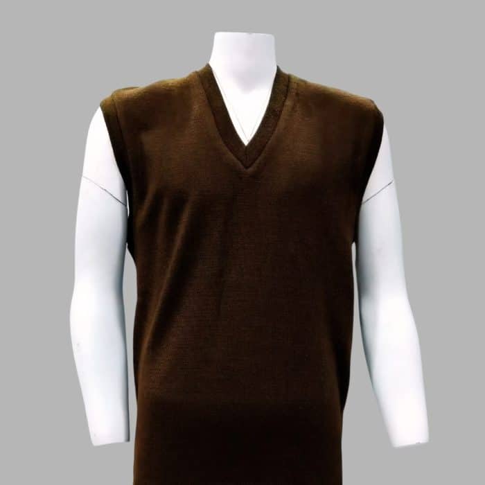 Brown Sleeveless Sweater - Image 1