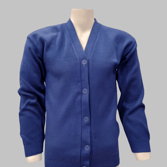 Ghani's Uniforms Cardigan Blue Girls Cardigan Blue - Image 1