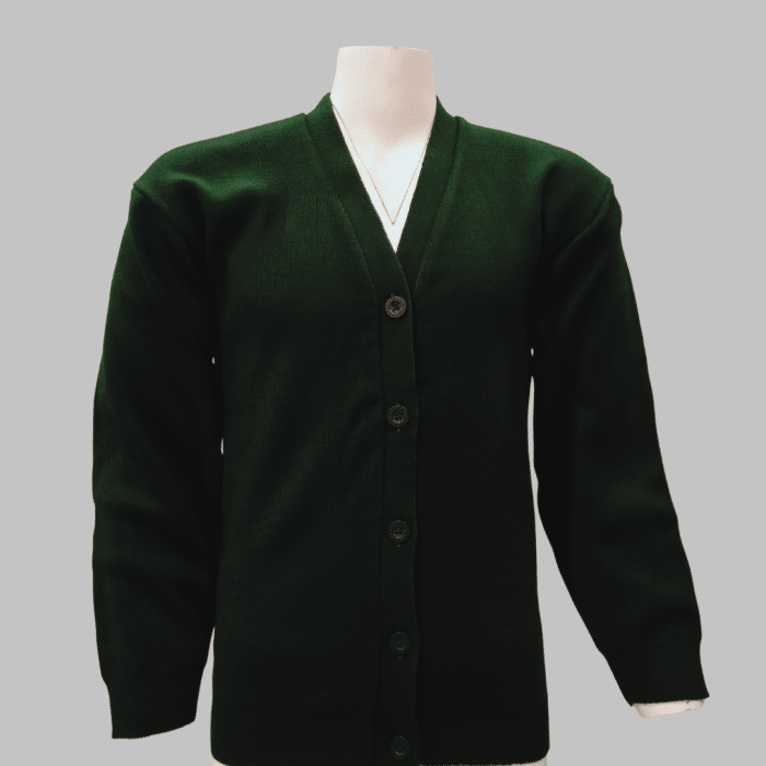 Girls Cardigan Green - Image 1