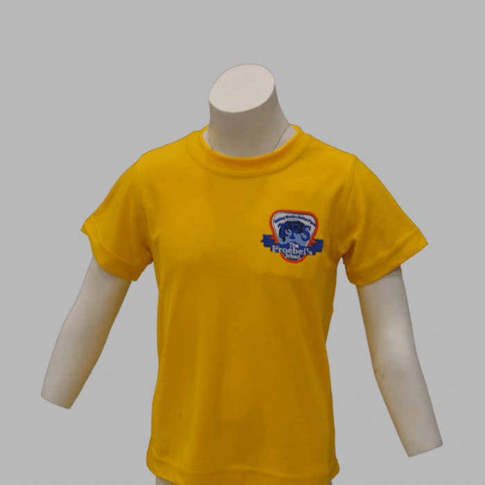Froebels School T-Shirt Round Neck Level 1 Yellow Froebel School Level 1 R/Neck T-Shirt - Image 1