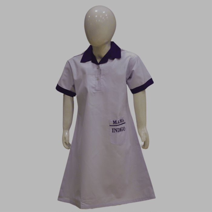 Mama Indigo School Shirt Girls Half Sleeves A/Line - Image 1