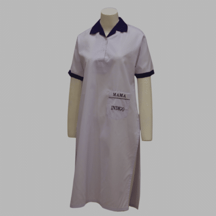 Mama Indigo School Shirt Girls Half Sleeves Chalk