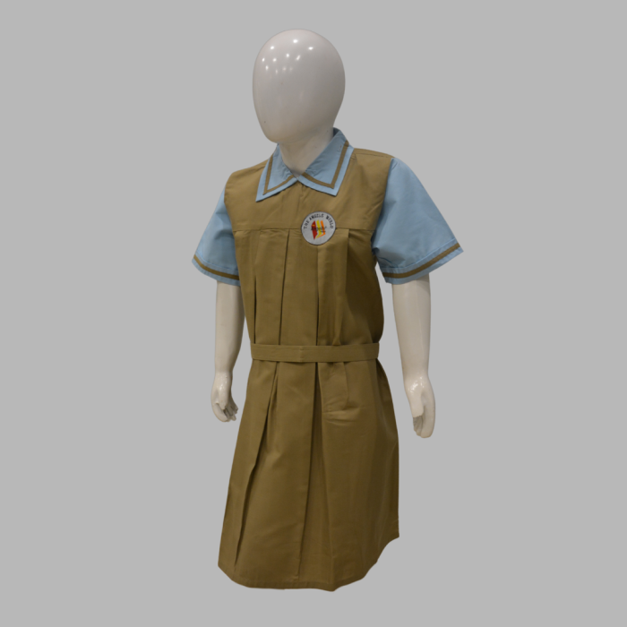 Angels World School Frock Girls Half Sleeves - Image 1
