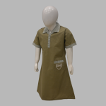 Green Shield School Shirt Girls Half Sleeves A/Line