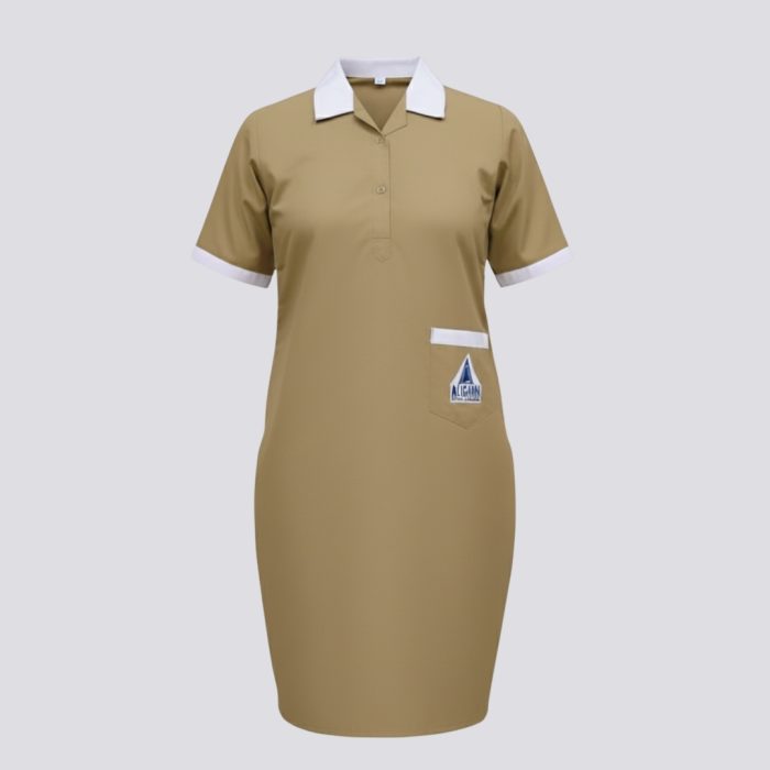 Aligarh School Girls Half Sleeves A line Shirt