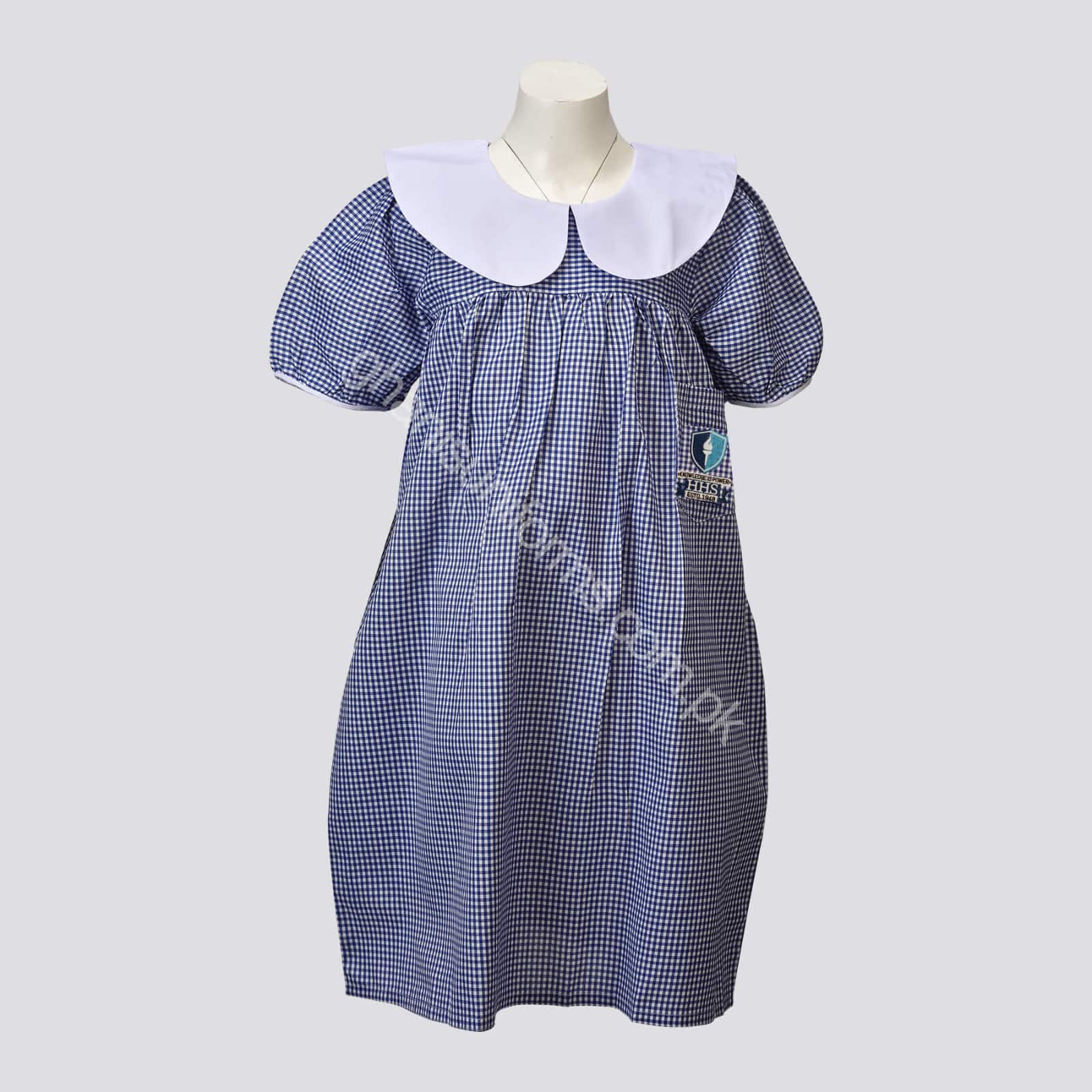Happy Home School Frock Girls Half Sleeves (Kinder/Garden)