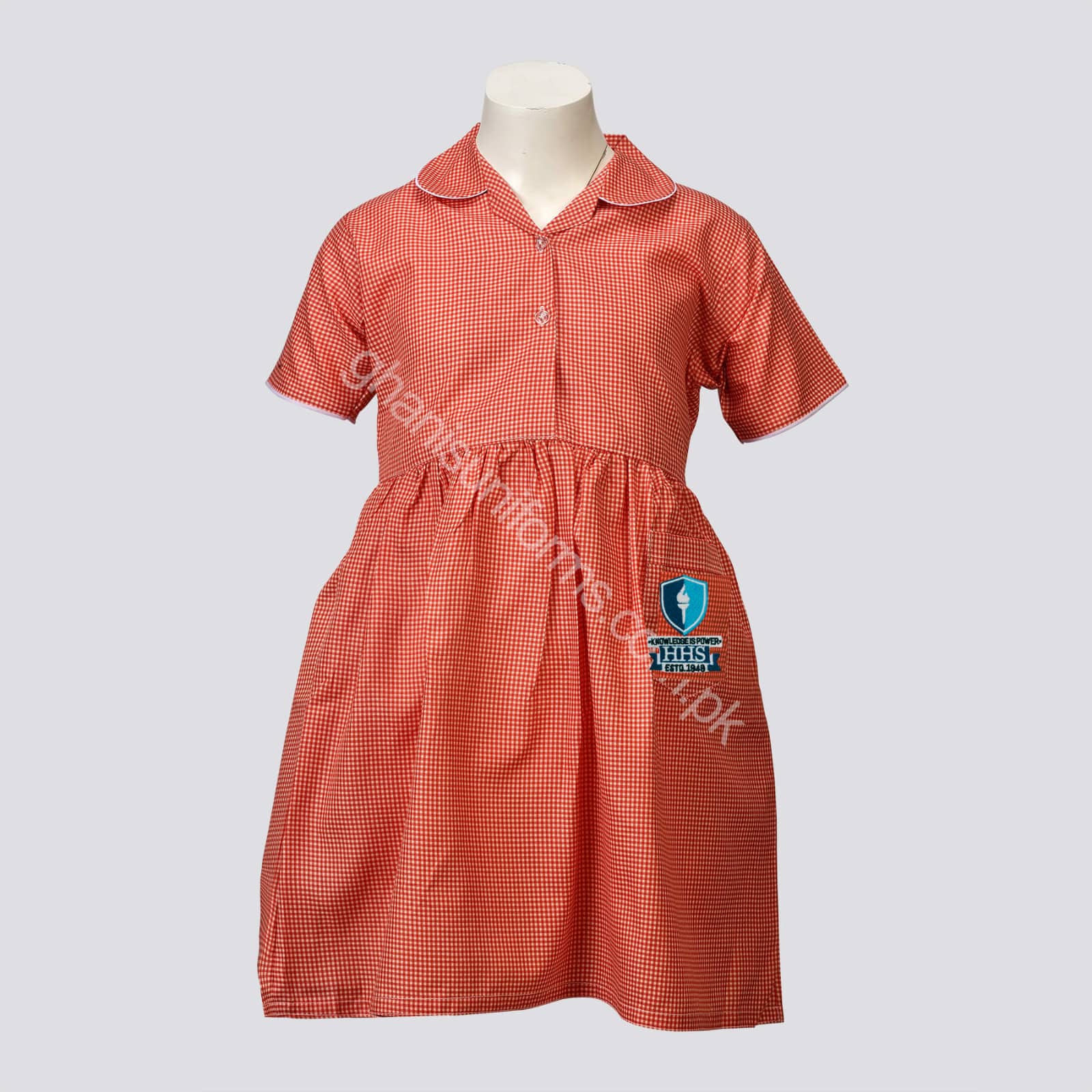 Happy Home School Frock Girls Half Sleeves (O-Level)