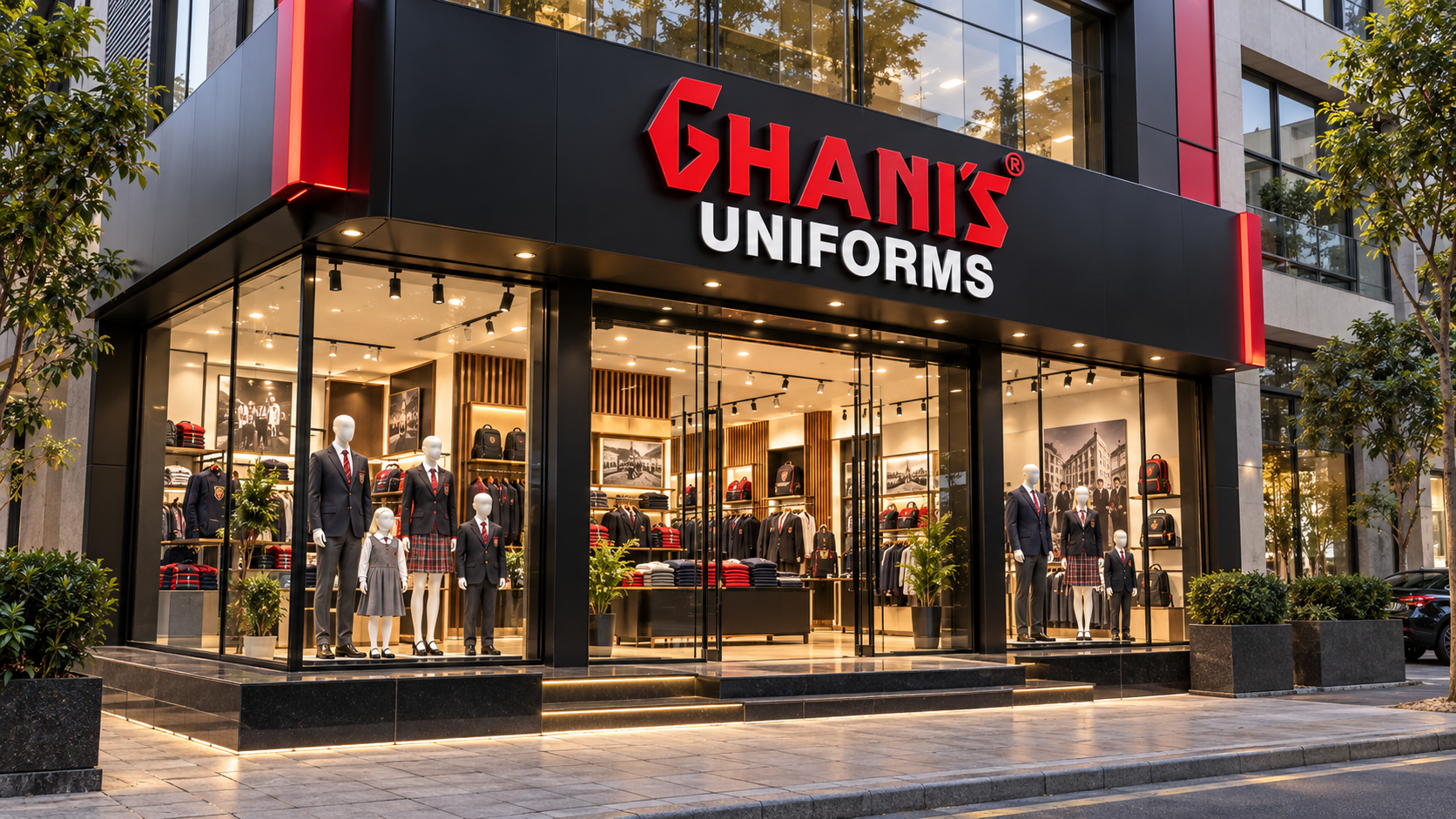 Ghani’s Uniforms school uniform store in Hyderi North Nazimabad Karachi